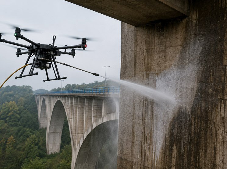 Limpieza de placas solares con drones en cubiertas e instalaciones en España Cómo reservar un servicio de drones de forma segura en España